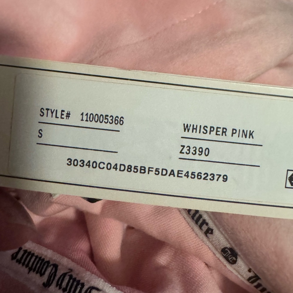 NWOT Juicy Couture Blush Pink Velour Jacket - Picture 2 of 12